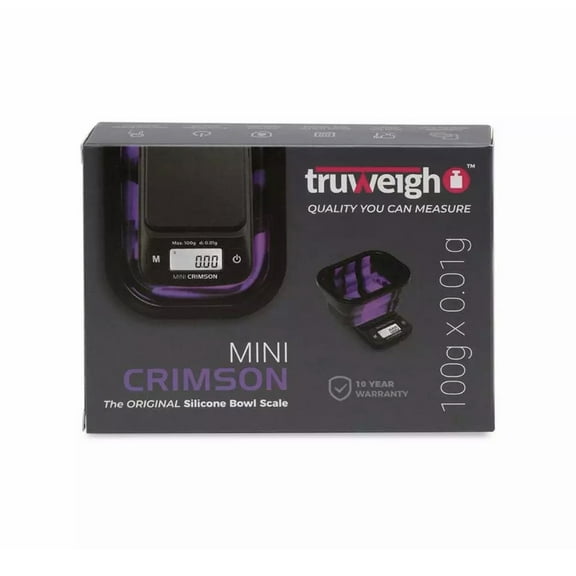 TRUWEIGH Mini Crimson Collapsible Bowl 100g x 0.01g Digital Scale Bowl - BKPU