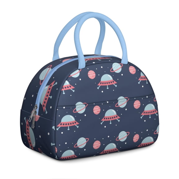 Reusable Galaxy Lnsulated Lunch Bag for Women & Men - Leakproof Water-Resistant Cooler Tote, Large Capacity for Work,Travel,Picnic,Beach & Office.