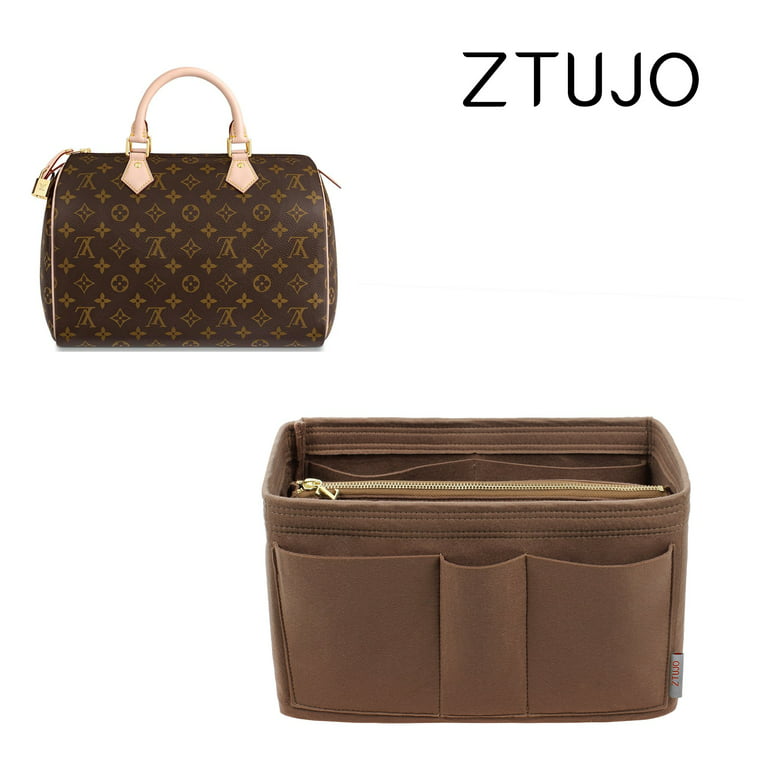 ZTUJO Premium High End Version of Purse Organizer Specially for LV Speedy Nano / 25 / 30 / 35, Women's, Size: Fit LV Speedy 35, Brown