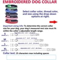 thumbnail image 2 of HUGFEGWE Thick Reflective Customize Dog Collars, Safety Personalized ID Collar Embroidery Thread Colors Name and Phone Number, Personalized Dog ID Collar for Medium and Large Dogs U2537-30129, 2 of 7