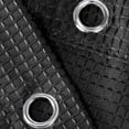 thumbnail image 2 of Rideau de Douche à Tissage Gaufré Noir Extra Long – 72x78 Pouces, Polyester Résistant à l'Eau, Rideau de Bain Moderne Lavable, Comprend des Crochets, Couleur : System default_21, 2 of 7