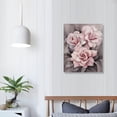 thumbnail image 3 of PRATYUS Fall Decor Grey Pink Rose Canvas Wall Art Picture 16x20in for Living Room Bedroom Home Decor 16x20in, 3 of 3