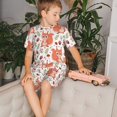 thumbnail image 4 of Fotbe Squirrel And Pijama Estampada de 2 Piezas para Niños – Ropa de Dormir de Manga Corta Cómoda para Niños y Niñas, Camiseta y Shorts de Algodón-Small, 4 of 6