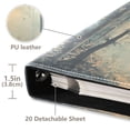 thumbnail image 3 of FORMRS 3 Ring Photo Album 4"x6" Self Adhesive Large Capacity PU Leather Cover, Retro Forest, 3 of 8