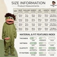 thumbnail image 3 of Funny Big Mouth Monster Adult Onesie with Large Comb Prop, Oversized Fleece One Piece Pajamas for Women & Men, Kigurumi Halloween Costume, 3 of 7