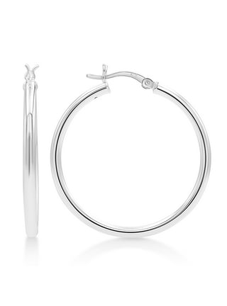 Beading Hoop Earrings Finding, 60PCS Earring Making Hoops Open Round  Earring Hoops for Jewelry Making DIY Craft Supplies(25MM/35MM)