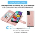 thumbnail image 3 of Galaxy A51 Case, [5G Version] Galaxy A51 Wallet Case,Takfox ID Cash Credit Card Slots Holder Pouch Folio Flip PU Leather Cover Shell Kickstand Detachable Magnetic Hard Case & Lanyard - Rose Gold, 3 of 7