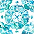 thumbnail image 3 of Zarris, Chariklia 12x12 Black Modern Framed Museum Art Print Titled - Meditation Tiles I, 3 of 5