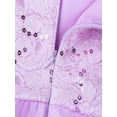 thumbnail image 5 of Aislor Kids Girls Christening Dress Flower Girls Rhinestone Belt Evening Gown 2-16 Lavender 2, 5 of 7