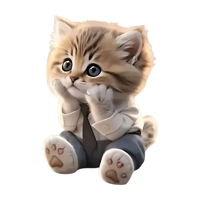 Cute Cats 2D Flat Car Outlet Clip- Car Diffuser