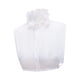 thumbnail image 3 of Blusa elegante con cuello alto, volantes desmontables y media camisa. Blanco, 3 of 8