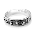 thumbnail image 3 of Sterling Silver Star Spinner Motion Band Ring, 3 of 4