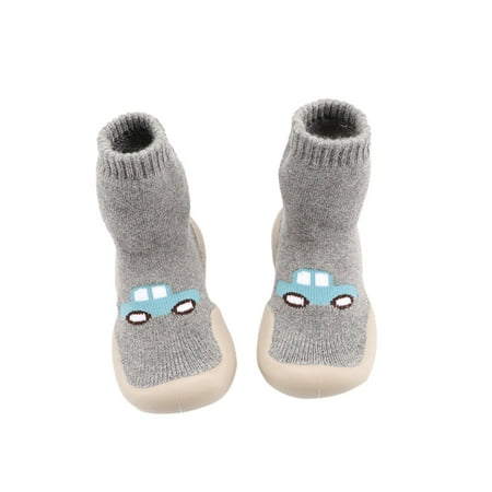 

Newborn Baby Soft Sole Non-Slip Shoes Casual Socks Toddler Baby Soft First Indoor Cartoon Elastic Shoes Infant Walkers Baby Shoes