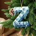 thumbnail image 7 of JeashCHAT 26 Initial Letter Christmas Ornaments, Personalized Christmas Initial Ornaments Acrylic Pendant Christmas Tree Hanging Decorations Xmas Gifts, 7 of 7