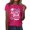 Hot Pink, variant on MEICHEN Graduation Gifts for Her: Women's Leisure Fashion Graduation Season Printed Short Sleeve Tshirts Womens Spring Summer Tops