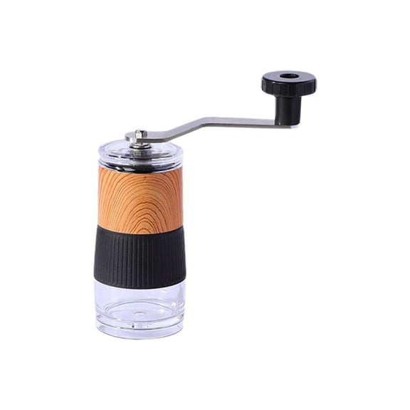 Portable Manual Small Coffee Grinder - Adjustable Burr Hand Crank Coffee Bean Grinder for Espresso, French Press, Pour Over | Compact Travel & Office Coffee Maker