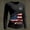 #01 Black, variant on Women's Patriotic Long Sleeve T-Shirts 250th Anniversary American Flag Gradient Print Crewneck Slim Fit 4th of July Casual Tops , #01 Wine, L