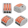 thumbnail image 4 of Push Wire Wiring Connector,Push Wire Wiring Connector,Mini Fast Wire Connectors 100Pcs Quick Connect Line Terminal Blocks Parallel Device, 4 of 8