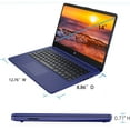 thumbnail image 5 of HP 14 Business Laptop, 14 Inch HD Display, Intel Celeron N4120, 4GB RAM, 128GB (64GB eMMC + 64GB SD Card), Windows 11, 1 Year Office 365, HDMI, Webcam, Indigo Blue, 5 of 6