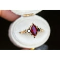 thumbnail image 4 of Hitanshu Jewels Marquise Cut Pink CZ 14K Yellow Gold Finish Engagement Wedding Ring, 4 of 6