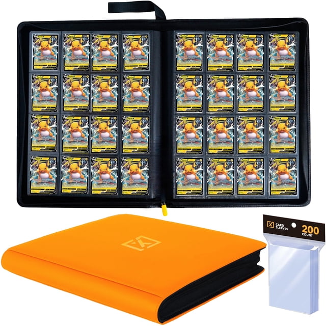 Archivador para Cartas HOMEXPRO X PRO 1000+ con 200 Fundas para Cartas Naranja