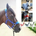 thumbnail image 4 of Caballo Halter Brida Rienda Ecuestre Headstall Headcollar Equitación Protección Azul S Cola cabestro acolchado ajustable, 4 of 5
