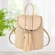 thumbnail image 5 of de paja pequeña para mujer, bolso con sopa hecha a mano, Beige Sunnimix Mochila de paja, 5 of 8
