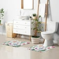 thumbnail image 3 of 2 Piece Soft Bathroom Rug Set Cute Christmas Decorations Bath Mat and U-Shaped Toilet Contour Rug (16"x24"+20"x24"), 3 of 3