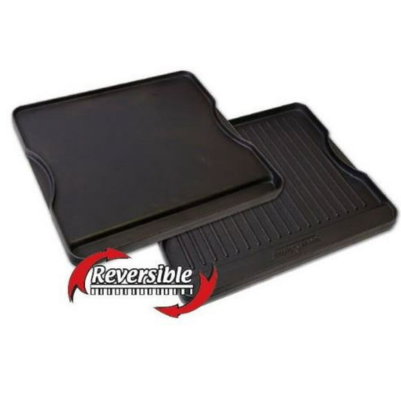 Camp Chef CGG16B Barbeque Grill Propane; Rectangle; 14 Inch High x 16 Inch Wide; Cast Iron; With Reversible Griddle