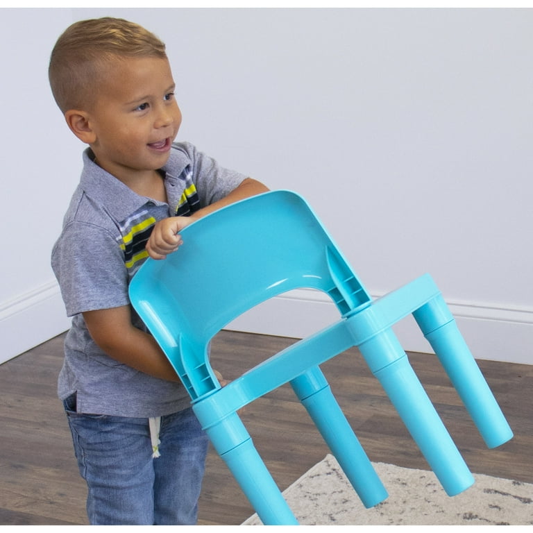 Humble Crew Forever Toddler Lightweight Plastic Table and 4