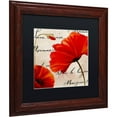 thumbnail image 2 of Trademark Fine Art "Coquelicots Rouge II" Canvas Art by Color Bakery Black Matte, Wood Frame, 2 of 4