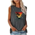 thumbnail image 2 of DailyTrove Women's Rainbow Graphic Sleeveless Tank - Casual V-Neck Top, Colorful for Pride & Celebrations, 2 of 4