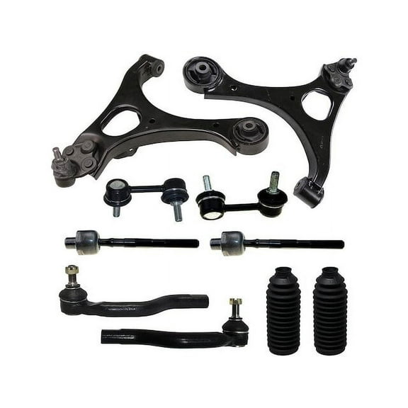 Front Control Arm Ball Joint Tie Rod and Sway Bar Link Kit - Compatible with 2006 - 2011 Honda Civic 2007 2008 2009 2010