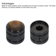 thumbnail image 4 of Uxcell Dome Knobs Guitar Knob 6mm Abalone Top Black Metal Volume Tone Control with Inner Hexagon Spanner 2 Pack, 4 of 6