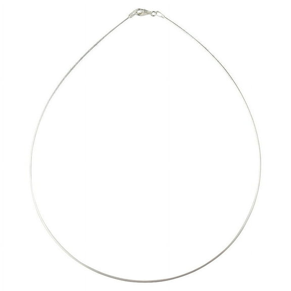 Select Line Sterling Silver Round Omega 020 1mm Necklace Chain Italian Italy Solid .925