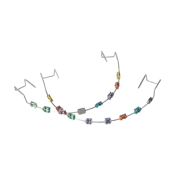 Decoración de dientes temporal Moda Brace Practice Prop Ligature lazos para amigos Vistoso