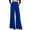 thumbnail image 3 of under 10.00 LYXSSBYX Long Trousers Women Pants for Office Women's High Waist Fashion Solid Loose Wide Long Trousers Flowing Palazzo Pants, 3 of 5
