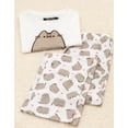 thumbnail image 3 of Conjunto de pijama Pusheen para mujer, algodón, dibujos animados con dibujos animados de gatos, 3 of 6