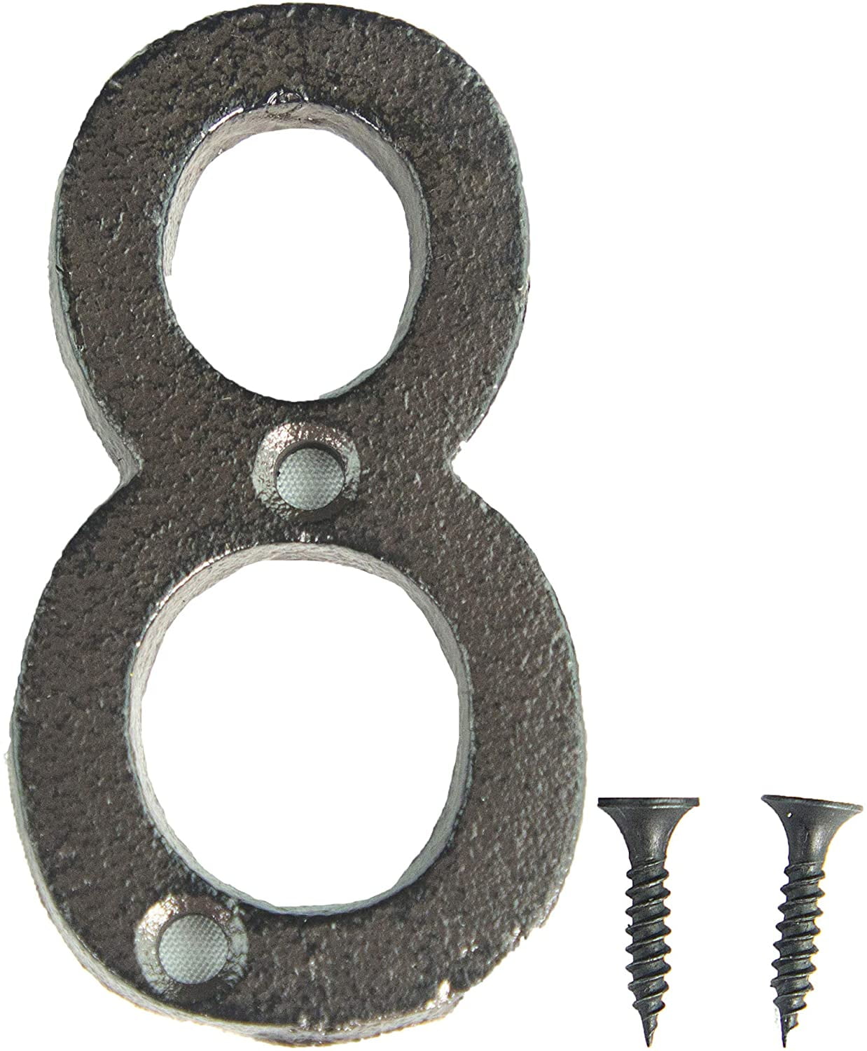 Rustic Cast Iron Address House Number Lettering 3 x 1.5 Inch (Number 8) Mounting Hardware Included 1pc
