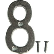 Rustic Cast Iron Address House Number Lettering 3 x 1.5 Inch (Number 8) Mounting Hardware Included 1pc