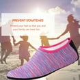 thumbnail image 6 of FIEWESEY Men Women Kids Water Shoes Barefoot Quick-Dry Beach Socks Yoga Swim Sports Exercise Socks For Swim Surfing Snorkeling Yoga Exercise (XXS,Stripe Red), 6 of 6
