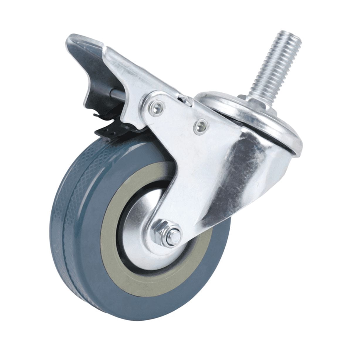 Heavy Duty 75mm Swivel Castor with Brake Trolley Casters Wheels for Furniture, Set of 20