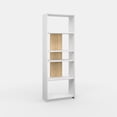 thumbnail image 5 of Ada Home Decor Diosp Multiple Tier Open Shelf Modern Bookcase, Oak/White, 5 of 7