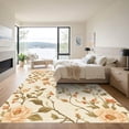 thumbnail image 3 of ODIKA 5'x7' Machine Washable Non-Slip Area Rug, Chinoiserie Cream High Traffic Rug, Beige, 1088844, 3 of 7