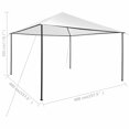 thumbnail image 4 of vidaXL Gazebo 4x4x3 m Blanc 180 g/m², 4 of 5