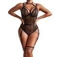 thumbnail image 1 of Gibobby Lencería mujer erótica Conjunto de Lencería Sexy para Mujer Sexy Conjunto de Bralette de Encaje Cruzado Conjunto de Brasier y Bragas(Negro, M), 1 of 5