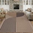 thumbnail image 4 of Garvee 5'x7' Modern Rainbow Area Rug Geometric Stripe Carpet, Washable Non Slip Rug for Living Room Bedroom Dining Room, Black and Yellow, 4 of 8