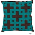 thumbnail image 4 of Surya Surya Pillows Area Rug AR085 Slate Blue/Pale Aqua Green Lattice Squares 22" x 22" Square, 4 of 5