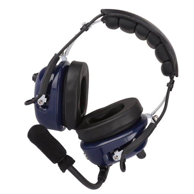 Reducción de Ruido de 24 dB, Auriculares de Avión de Doble Enchufe, Micrófono Resistente Al Viento, Auriculares para Piloto GA, Amplia Compatibilidad, Voz y Comunicación