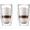 Set of 2, variant on 12oz Double Wall Insulated Tumbler, High-Heat Borosilicate Glass
